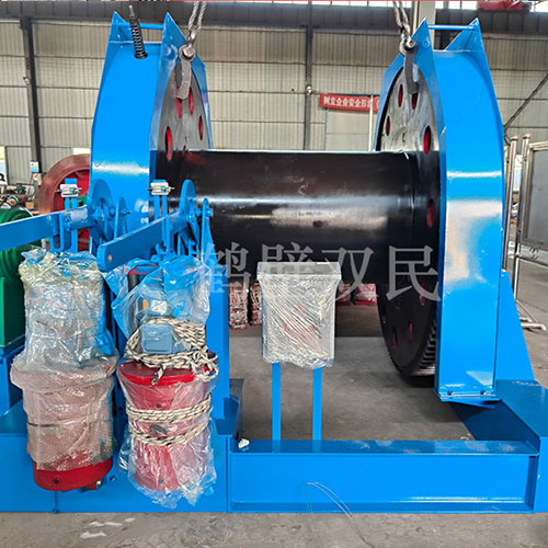 鶴壁雙民鑿井絞車25噸雙筒、16噸雙筒展示與發貨！